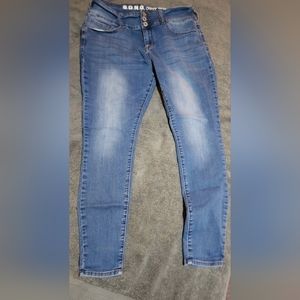SONG curvy high rise. Size 17 light blue